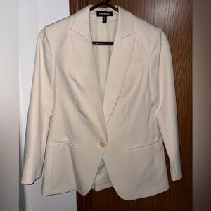 Express Women's Ivory White Blazer